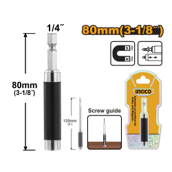 Держатель для бит магнитный 80 мм (200/400) INGCO ABH30801 Держатель для бит магнитный 80 мм (200/400) INGCO ABH30801