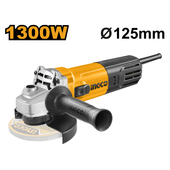 Угловая шлифовальная машина 1300 Вт, 125 мм (6) INGCO AG130018 INDUSTRIAL Угловая шлифовальная машина 1300 Вт, 125 мм (6) INGCO AG130018 INDUSTRIAL