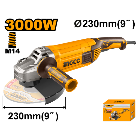 Угловая шлифовальная машина INGCO AG30008 INDUSTRIAL Угловая шлифовальная машина INGCO AG30008 INDUSTRIAL