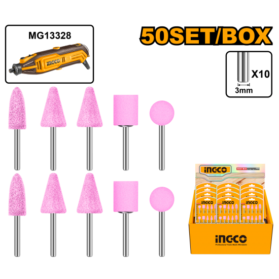 Шарошки абразивные (50/200) INGCO AKB1012