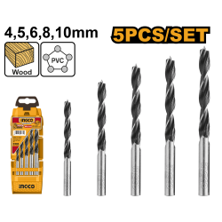 Набор сверл по дереву 5 шт (24) INGCO AKD5058 Набор сверл по дереву 5 шт (24) INGCO AKD5058