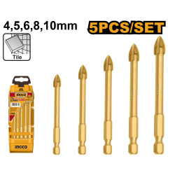 Набор сверл по стеклу 5 шт. AKD7058 Набор сверл по стеклу 5 шт. AKD7058