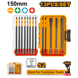 Набор ударных бит 13 шт (6/12) INGCO AKDL01306 INDUSTRIAL Набор ударных бит 13 шт (6/12) INGCO AKDL01306 INDUSTRIAL