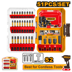 Набор ударных бит 51 шт (6/12) INGCO AKDL25106 INDUSTRIAL Набор ударных бит 51 шт (6/12) INGCO AKDL25106 INDUSTRIAL