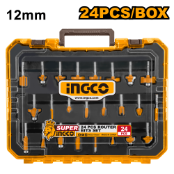 Набор фрез 12 мм 24 шт (10) INGCO AKRT24122 INDUSTRIAL Набор фрез 12 мм 24 шт (10) INGCO AKRT24122 INDUSTRIAL