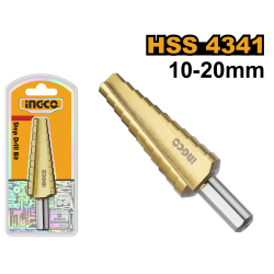 Ступенчатое сверло 10-20 мм (20/40) INGCO AKSDS102033 INDUSTRIAL Ступенчатое сверло 10-20 мм (20/40) INGCO AKSDS102033 INDUSTRIAL