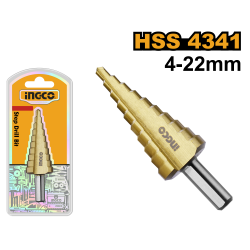 Ступенчатое сверло 4-22 мм (60/120) INGCO AKSDS42203 INDUSTRIAL
