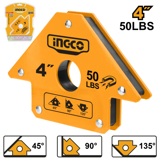 Угольник магнитный (6/30) INGCO AMWH50041 Угольник магнитный (6/30) INGCO AMWH50041