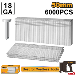 Гвозди для пневмостеплера 50 мм (10) INGCO ANA18506 INDUSTRIAL Гвозди для пневмостеплера 50 мм (10) INGCO ANA18506 INDUSTRIAL