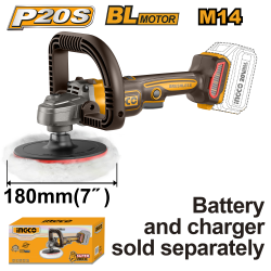 Аккумуляторная угловая полировальная машина 20В б/щ (6) INGCO APLI2018 INDUSTRIAL Аккумуляторная угловая полировальная машина 20В б/щ (6) INGCO APLI2018 INDUSTRIAL