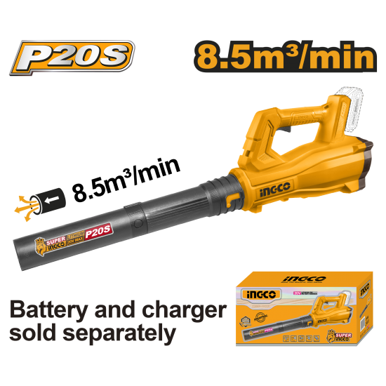 Воздуходувка аккумуляторная 20 В (2) INGCO CABLI20323 Воздуходувка аккумуляторная 20 В (2) INGCO CABLI20323