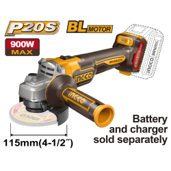 Аккумуляторная УШМ б/щ 115 мм (6) INGCO CAGLI21154 INDUSTRIAL Аккумуляторная УШМ б/щ 115 мм (6) INGCO CAGLI21154 INDUSTRIAL