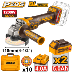 Аккумуляторная УШМ 20В 115 мм, б/щ (4) INGCO CAGLI2211532 INDUSTRIAL Аккумуляторная УШМ 20В 115 мм, б/щ (4) INGCO CAGLI2211532 INDUSTRIAL