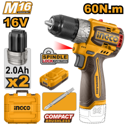 Аккумуляторный шуруповерт б/щ Li-ion 16В (5) INGCO CDLI16682 Аккумуляторный шуруповерт б/щ Li-ion 16В (5) INGCO CDLI16682