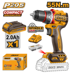 Бесщеточный шуруповерт 55 Нм 20В, б/щ (5) INGCO CDLI205582 INDUSTRIAL Бесщеточный шуруповерт 55 Нм 20В, б/щ (5) INGCO CDLI205582 INDUSTRIAL