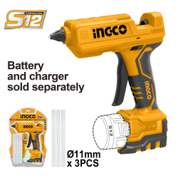 Аккумуляторный термоклеевой пистолет INGCO CGGLI1201