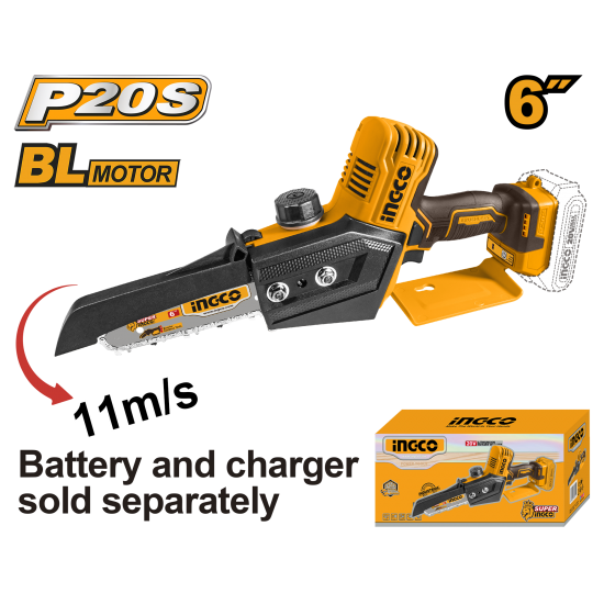 Пила цепная аккумуляторная 20В (5) INGCO CGSLI2068 INDUSTRIAL Пила цепная аккумуляторная 20В (5) INGCO CGSLI2068 INDUSTRIAL