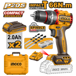 Бесщеточный ударный шуруповерт Li-ion 20В, 66 Нм (5) INGCO CIDLI20668 INDUSTRIAL Бесщеточный ударный шуруповерт Li-ion 20В, 66 Нм (5) INGCO CIDLI20668 INDUSTRIAL