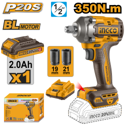 Аккумуляторный ударный гайковерт 350 Нм, 1/2 Аккумуляторный ударный гайковерт 350 Нм, 1/2