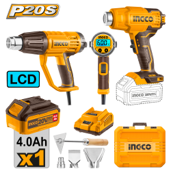 Набор технических фенов 2 шт (4) INGCO COSLI240201
