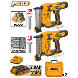 Набор аккумуляторного инструмента 20В 2 шт INGCO COSLI240301 INDUSTRIAL Набор аккумуляторного инструмента 20В 2 шт INGCO COSLI240301 INDUSTRIAL