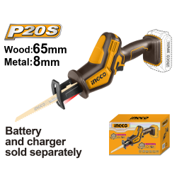 Пила сабельная аккумуляторная 20 В INGCO CRSLI6508 Пила сабельная аккумуляторная 20 В INGCO CRSLI6508