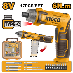 Аккумуляторная отвертка 8В Li-ion 6 Нм (20) INGCO CSDLI08025 INDUSTRIAL Аккумуляторная отвертка 8В Li-ion 6 Нм (20) INGCO CSDLI08025 INDUSTRIAL