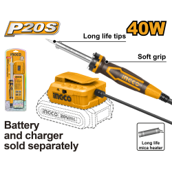 Аккумуляторный паяльник INGCO CSILI2001 Аккумуляторный паяльник INGCO CSILI2001