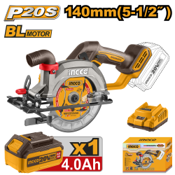 Аккумуляторная циркулярная пила б/щ 140 мм (4) INGCO CSLI14021 Аккумуляторная циркулярная пила б/щ 140 мм (4) INGCO CSLI14021