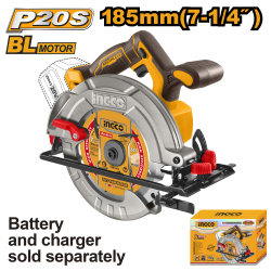 Аккумуляторная циркулярная пила 20В Li-Ion INGCO CSLI1851 INDUSTRIAL Аккумуляторная циркулярная пила 20В Li-Ion INGCO CSLI1851 INDUSTRIAL