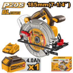 Аккумуляторная циркулярная пила 20В Li-Ion INGCO CSLI18511 INDUSTRIAL Аккумуляторная циркулярная пила 20В Li-Ion INGCO CSLI18511 INDUSTRIAL