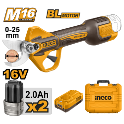 Аккумуляторный секатор 16В б/щ (6) INGCO CSSLI162582 INDUSTRIAL