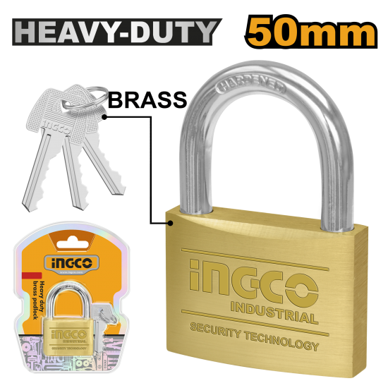 Замок навесной 50 мм INGCO DBPL0502 INDUSTRIAL