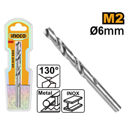Сверло по металлу M2 HSS 6 мм (250/500) INGCO DBT11300601 INDUSTRIAL Сверло по металлу M2 HSS 6 мм (250/500) INGCO DBT11300601 INDUSTRIAL