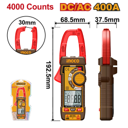 Мультиметр цифровой 400А AC/DC (10/20) INGCO DCM62002 INDUSTRIAL