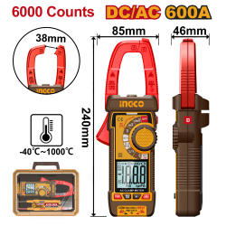 Мультиметр цифровой 600А AC/DC (5/10) INGCO DCM66002 INDUSTRIAL