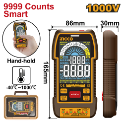 Мультиметр цифровой 1000В (10/20) INGCO DM110004 INDUSTRIAL Мультиметр цифровой 1000В (10/20) INGCO DM110004 INDUSTRIAL