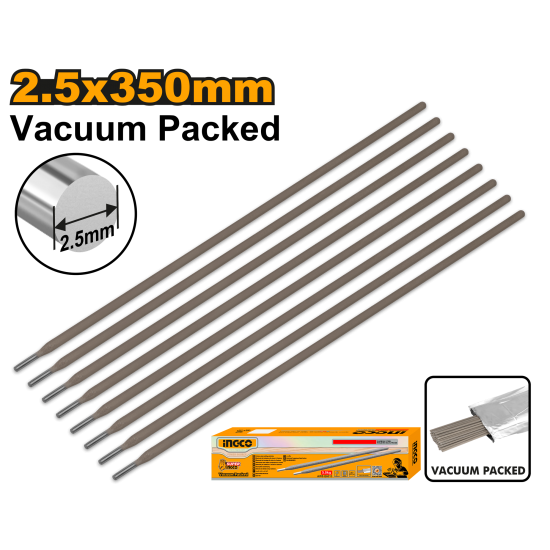 Электроды для сварки 2.5х350 мм 5 кг (4) INGCO ERCVC2121