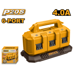 Зарядное устройство 6-портовое 20 В, 4А INGCO FCLI2064 INDUSTRIAL