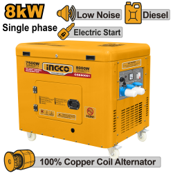Дизельный генератор 8 кВт INGCO GSE80001 Дизельный генератор 8 кВт INGCO GSE80001