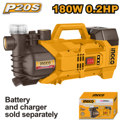 Аккумуляторный водяной насос 20В 0,2 л/с INGCO GWPLI201801 (ПП 353)