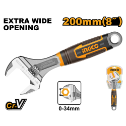 Ключ разводной 200 мм (0-30мм) INGCO HADW131088 INDUSTRIAL
