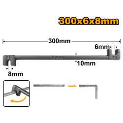 Струбцина для гибки арматуры 300 мм INGCO HBB06081 Струбцина для гибки арматуры 300 мм INGCO HBB06081