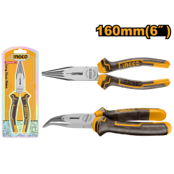Тонкогубцы изогнутые 160 мм INGCO HBNP08168 Тонкогубцы изогнутые 160 мм INGCO HBNP08168