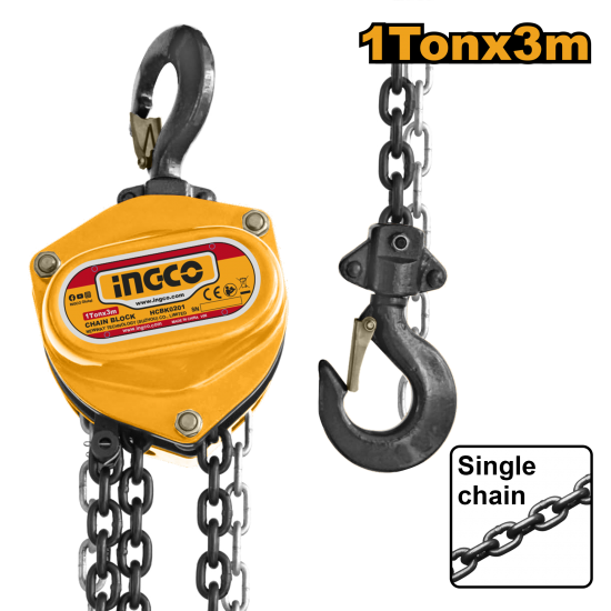 Таль цепная механическая 1 т. 3м INGCO HCBK0201 INDUSTRIAL Таль цепная механическая 1 т. 3м INGCO HCBK0201 INDUSTRIAL