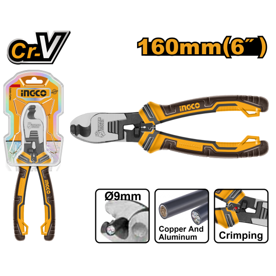 Ножницы для резки кабелей 160 мм INGCO HCCB0206 INDUSTRIAL Ножницы для резки кабелей 160 мм INGCO HCCB0206 INDUSTRIAL