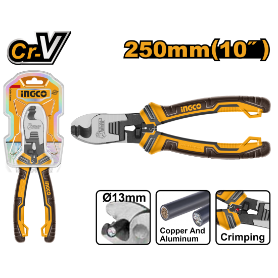 Ножницы для резки кабелей 250 мм INGCO HCCB0210 INDUSTRIAL Ножницы для резки кабелей 250 мм INGCO HCCB0210 INDUSTRIAL