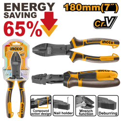 Плоскогубцы комбинированные 180 мм (6/36) INGCO HCCP58180 INDUSTRIAL Плоскогубцы комбинированные 180 мм (6/36) INGCO HCCP58180 INDUSTRIAL