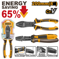 Плоскогубцы комбинированные 200 мм (6/36) INGCO HCCP58200 INDUSTRIAL Плоскогубцы комбинированные 200 мм (6/36) INGCO HCCP58200 INDUSTRIAL