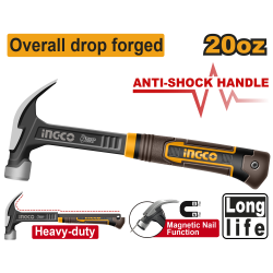 Молоток-гвоздодер 560 г (6/12) INGCO HCH81020L INDUSTRIAL Молоток-гвоздодер 560 г (6/12) INGCO HCH81020L INDUSTRIAL